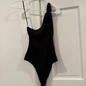 American Eagle One-Shoulder Knotted Bodysuit
